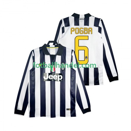 Herre Fotballdrakter Juventus Pogba 6 2014 2015 Hjemme Retro Langermet